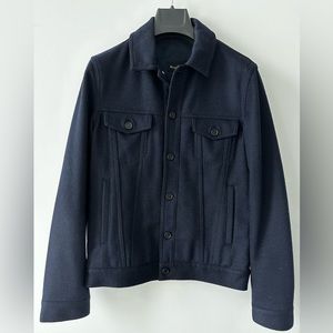Massimo Dutti Navy Wool Jacket